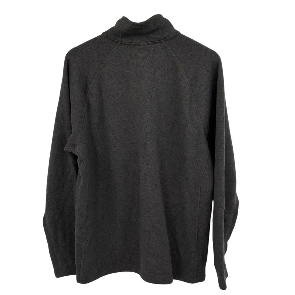 The North Face dark gray quarter zip fleece size large